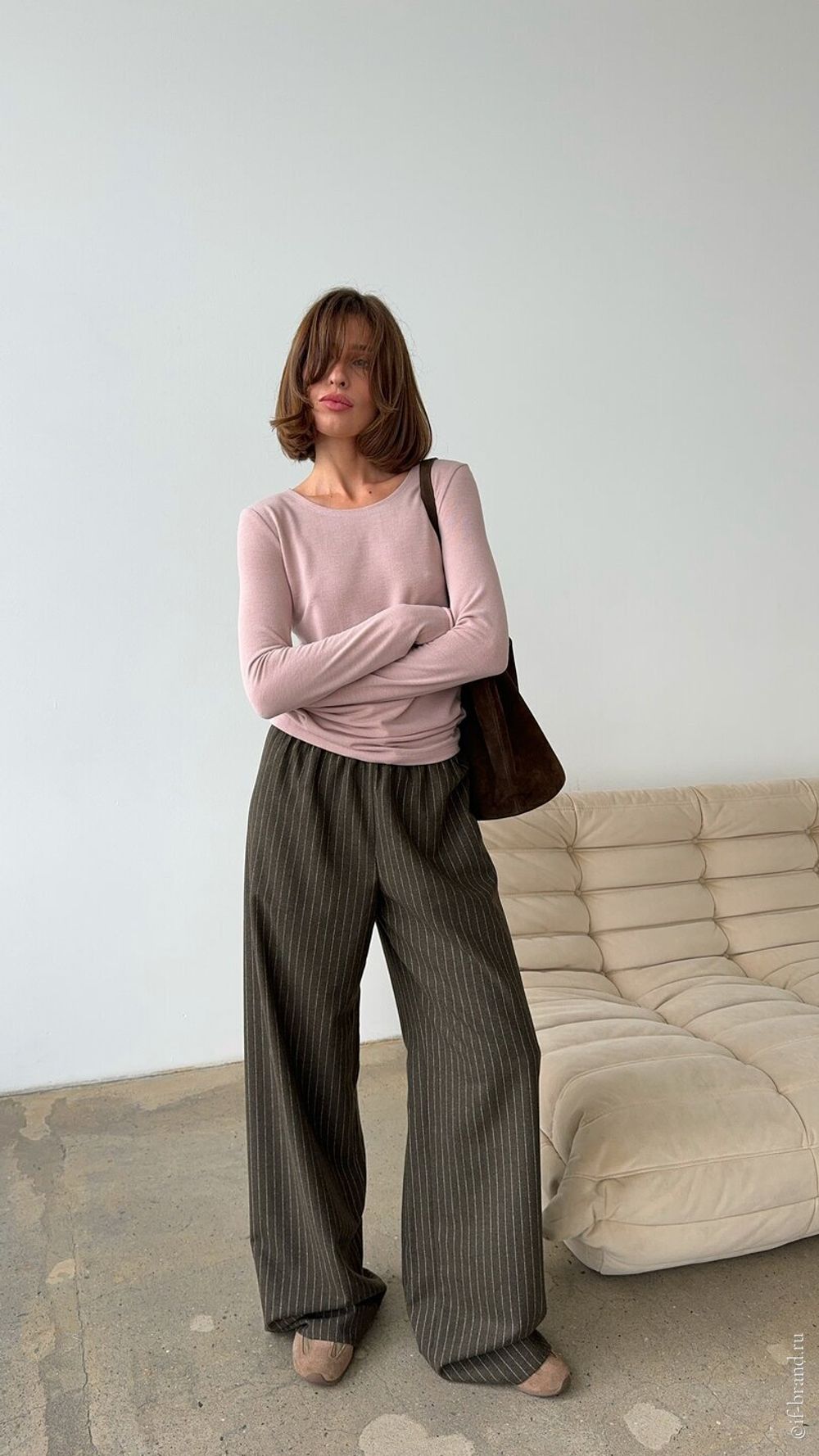 брюки LIMM wool stripe