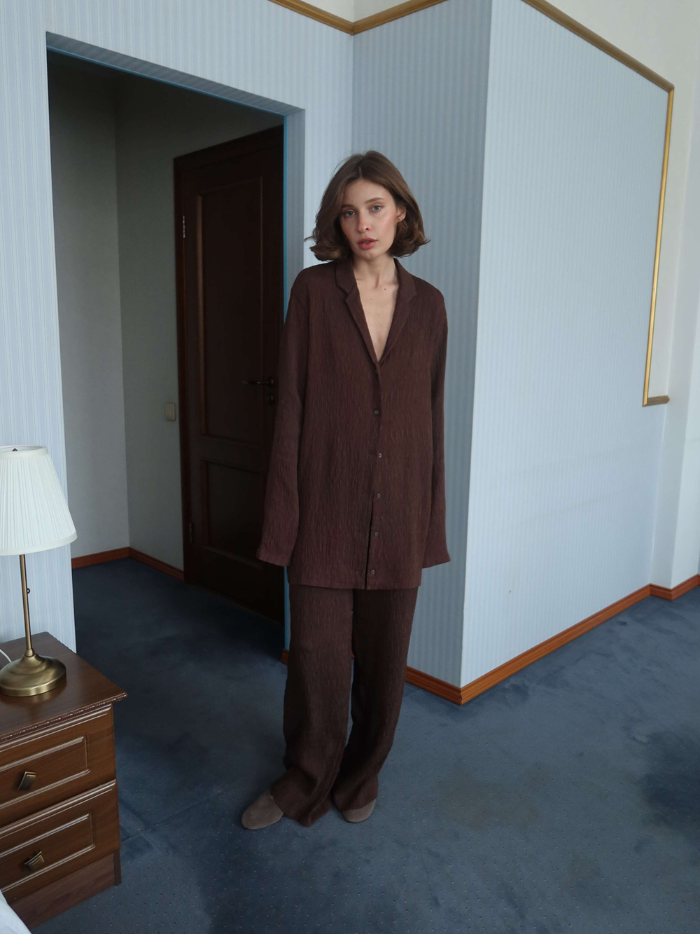 брюки MIO шоколад