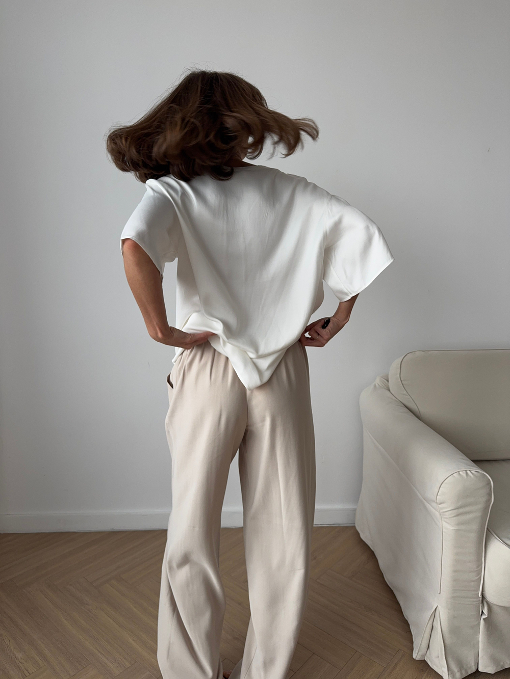 футболка AMI silk