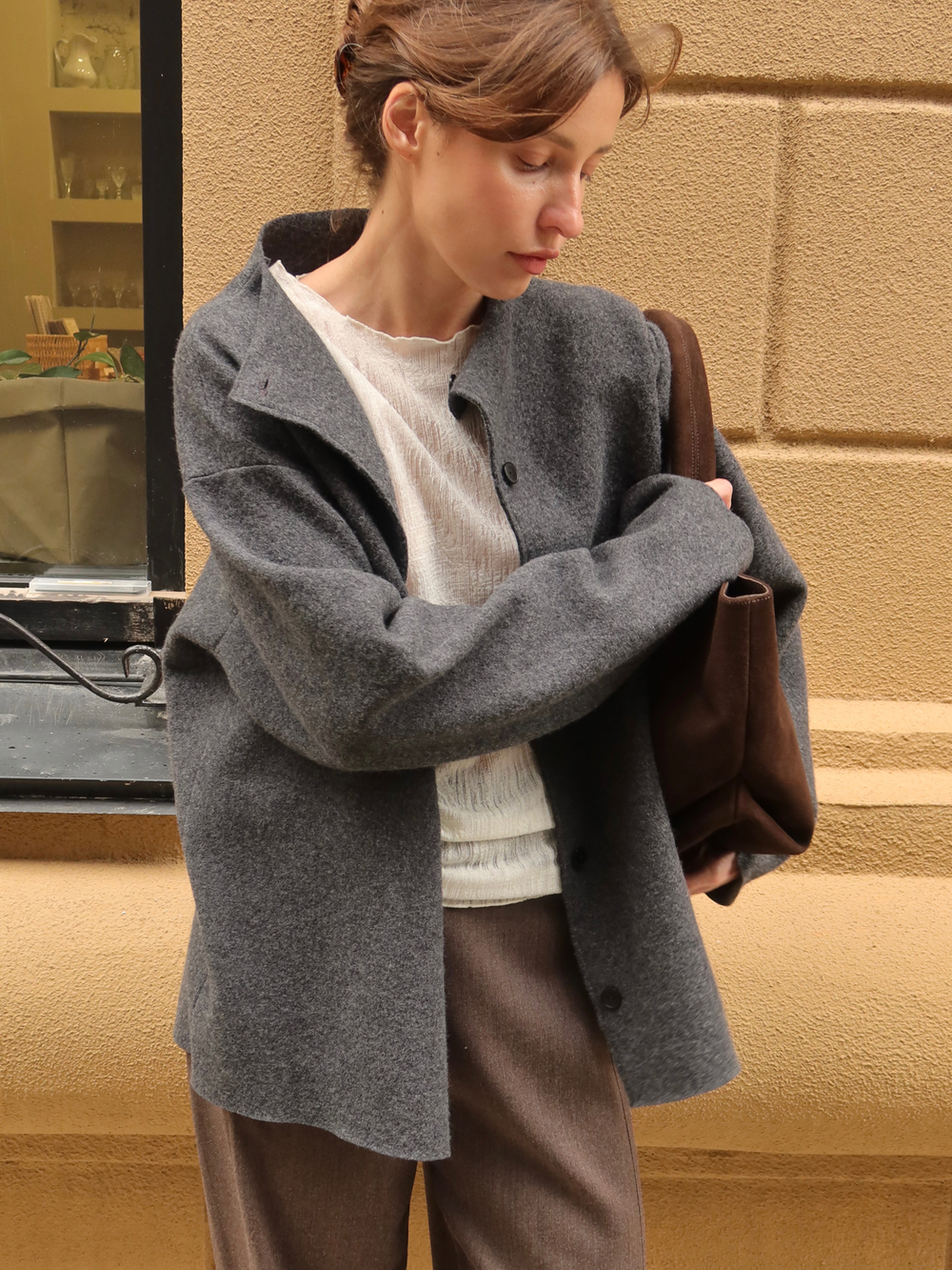 лонгслив VILEN wool молочный