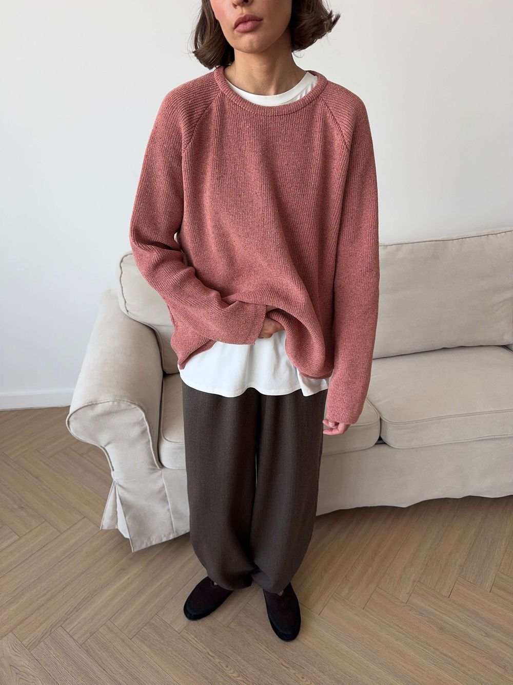 джемпер NIYOLA лососево-розовый