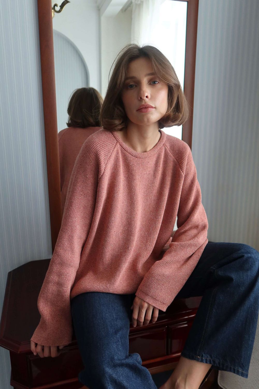 джемпер NIYOLA лососево-розовый