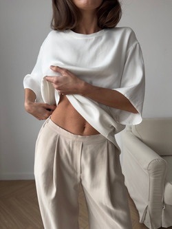 футболка AMI silk