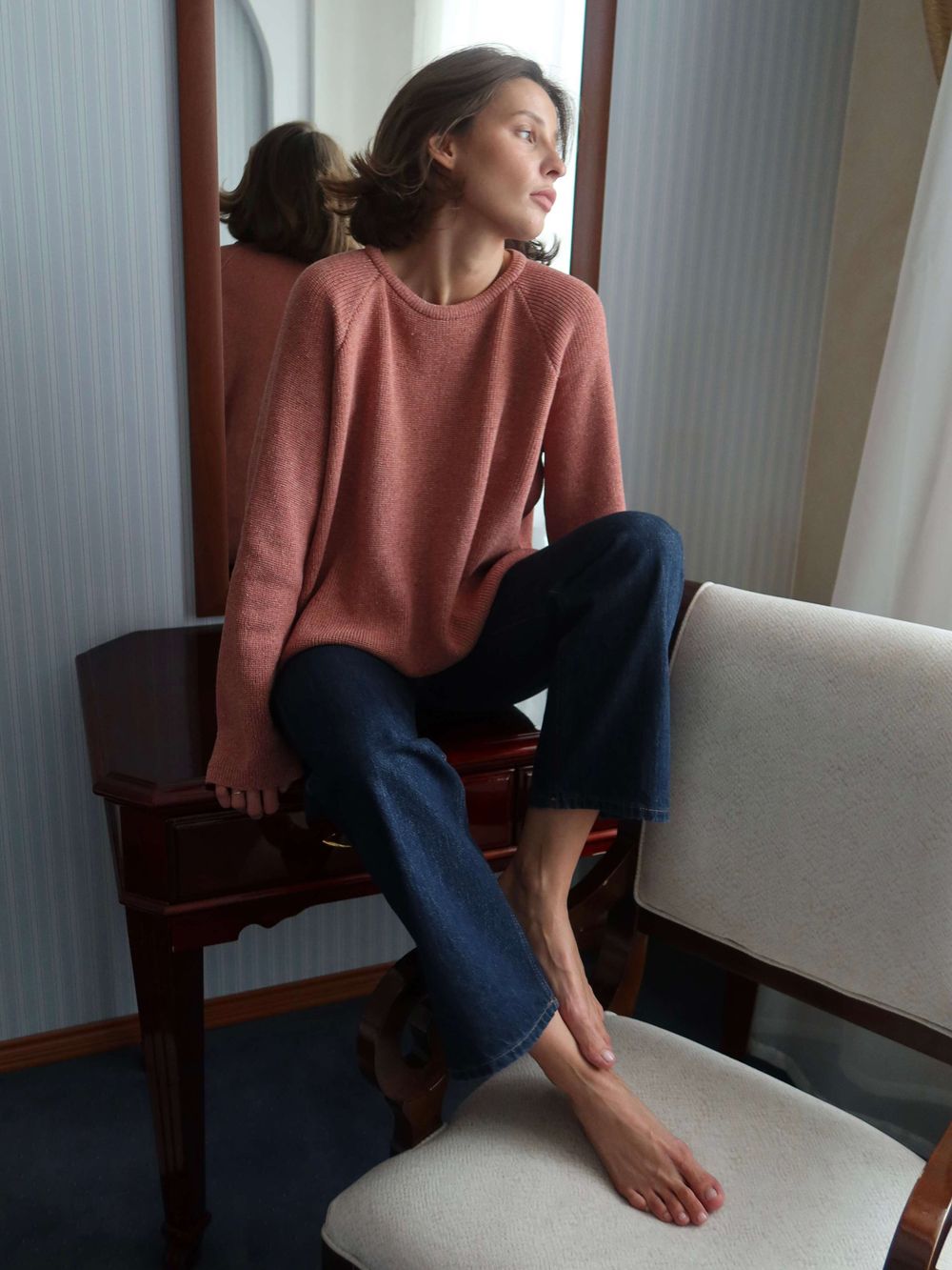 джемпер NIYOLA лососево-розовый