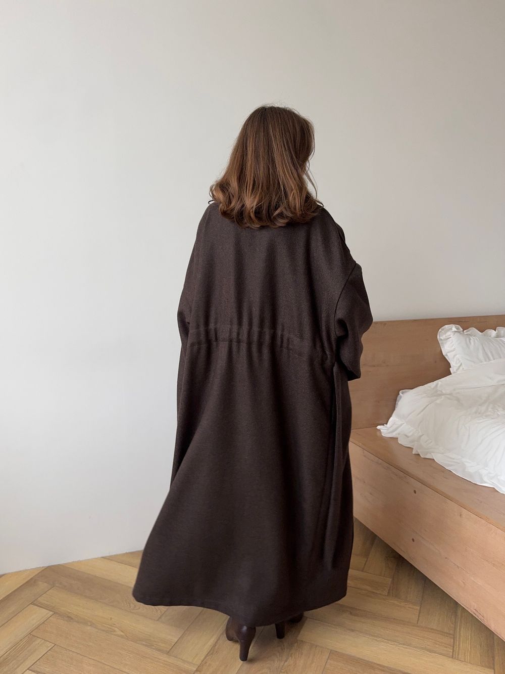 пальто LUAM wool brown