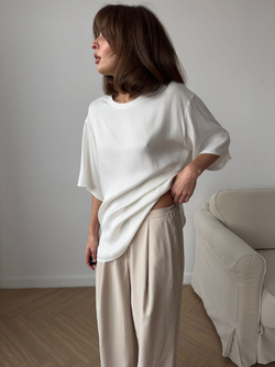 футболка AMI silk