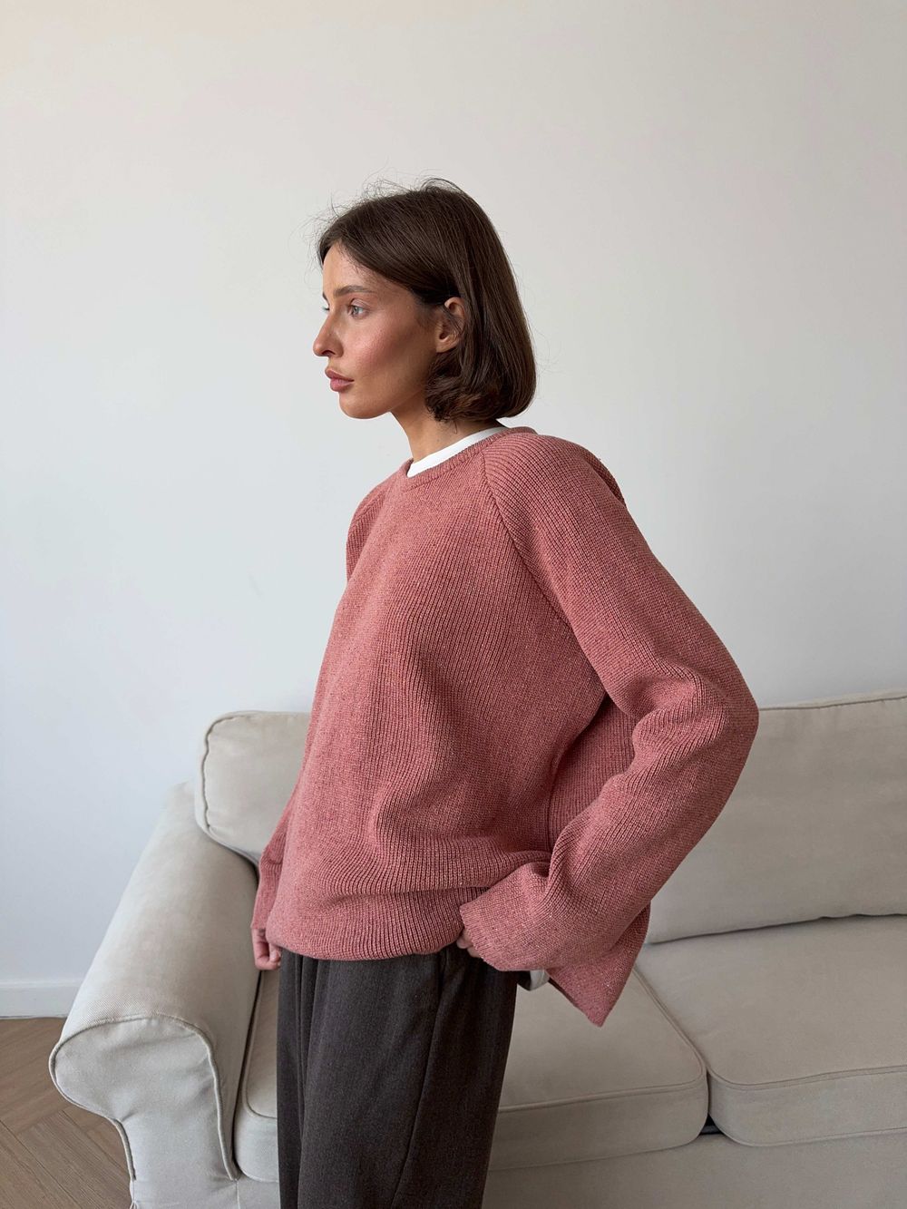 джемпер NIYOLA лососево-розовый