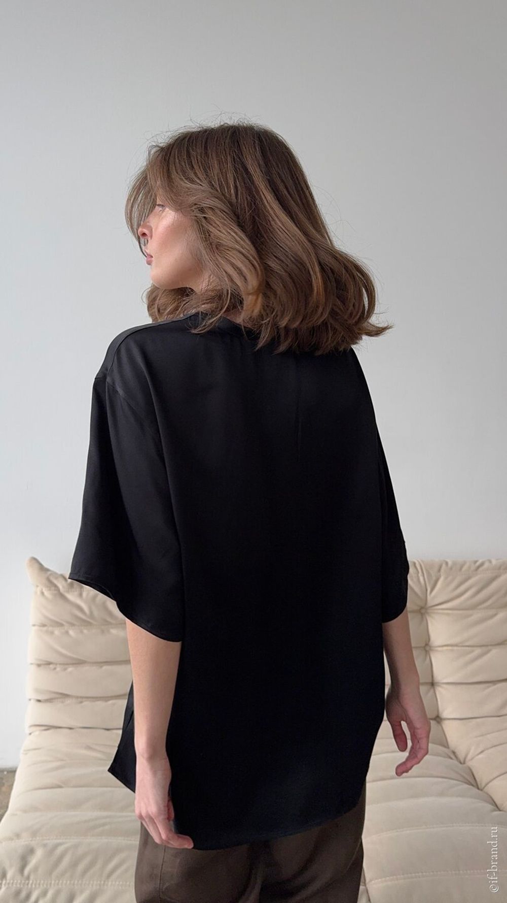 футболка AMI silk