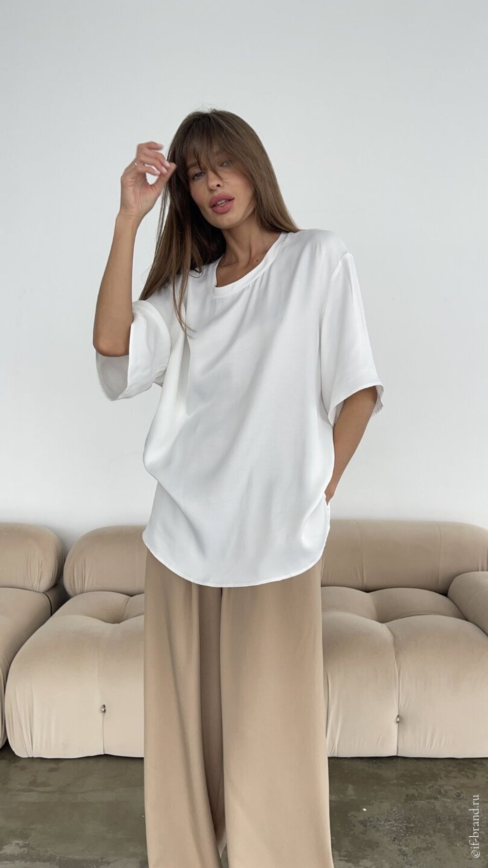 футболка AMI silk