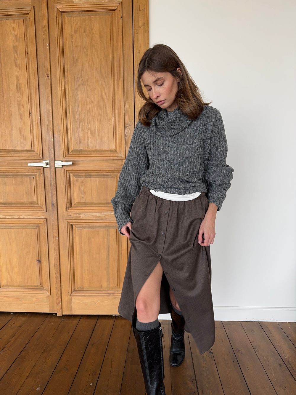 джемпер ARTISTE мышиный серый