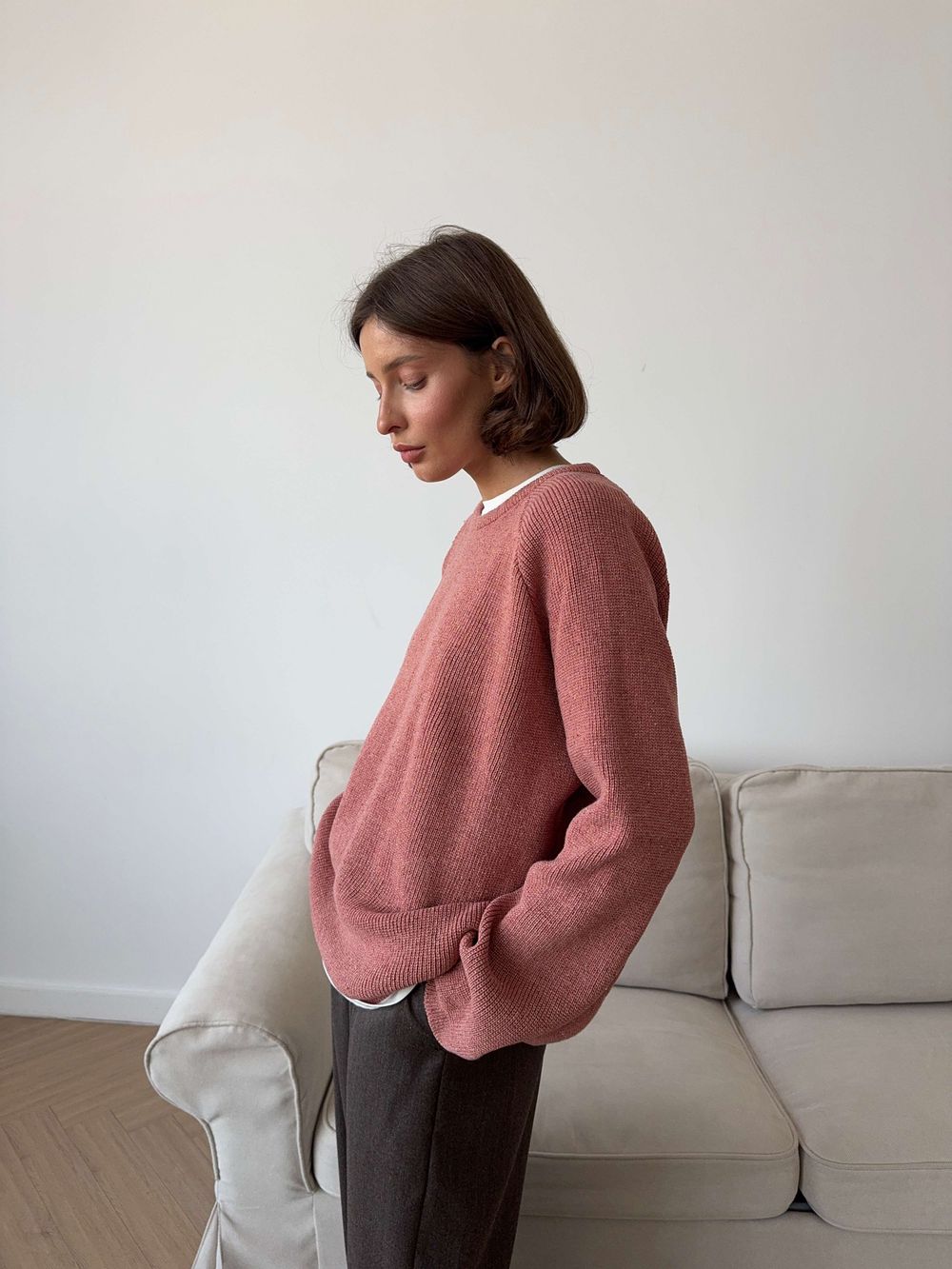 джемпер NIYOLA лососево-розовый