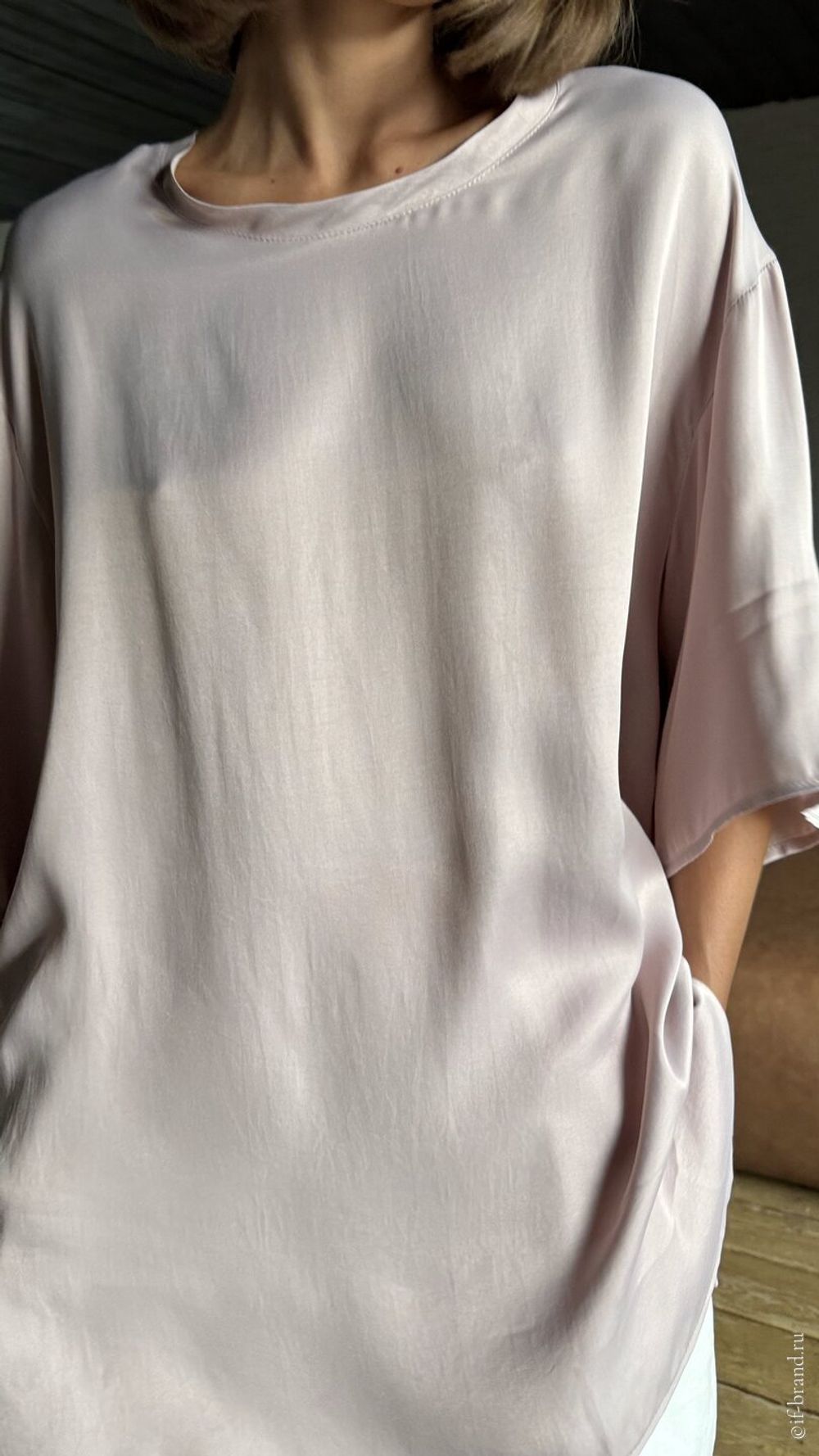 футболка AMI silk