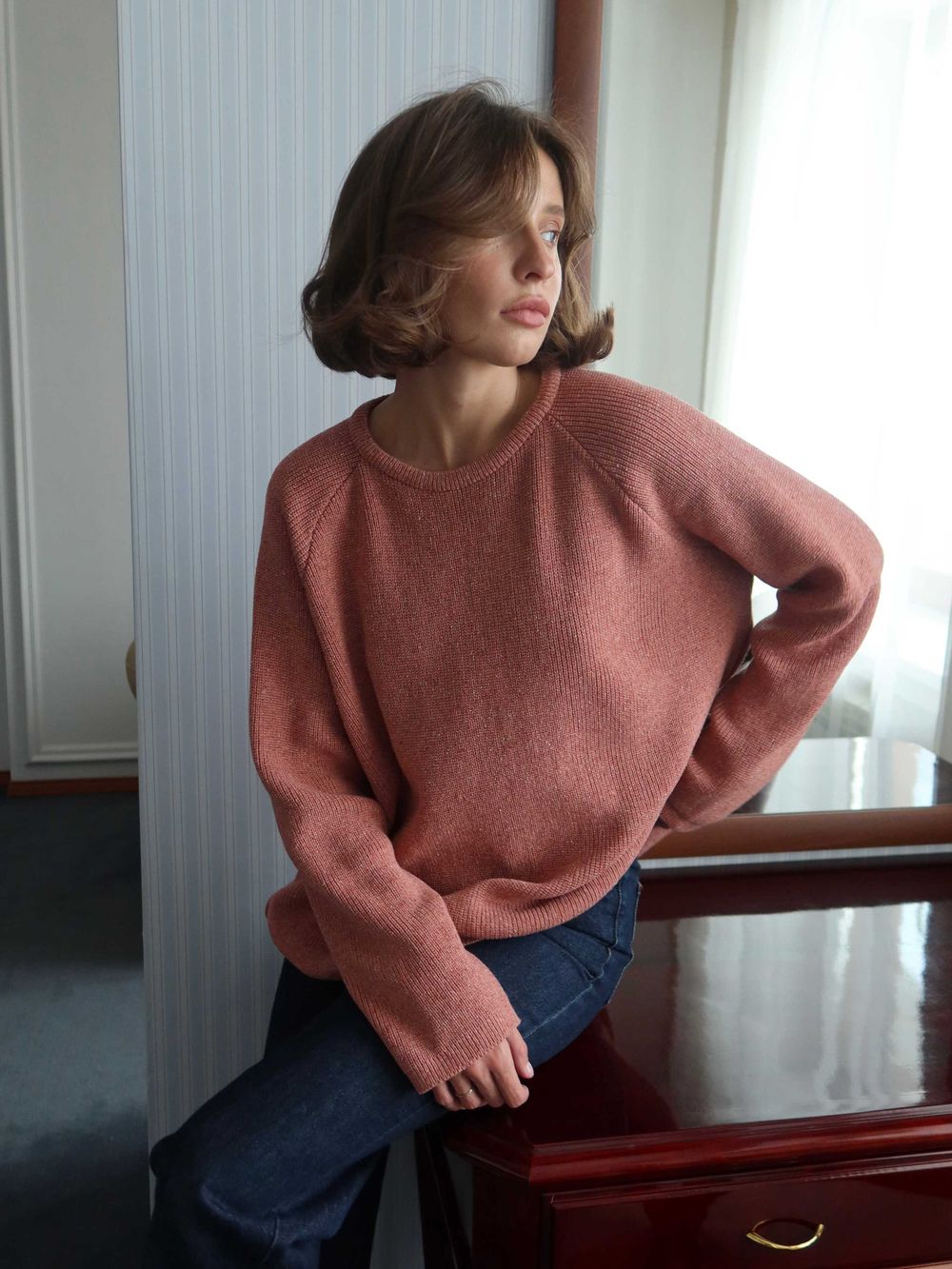 джемпер NIYOLA лососево-розовый