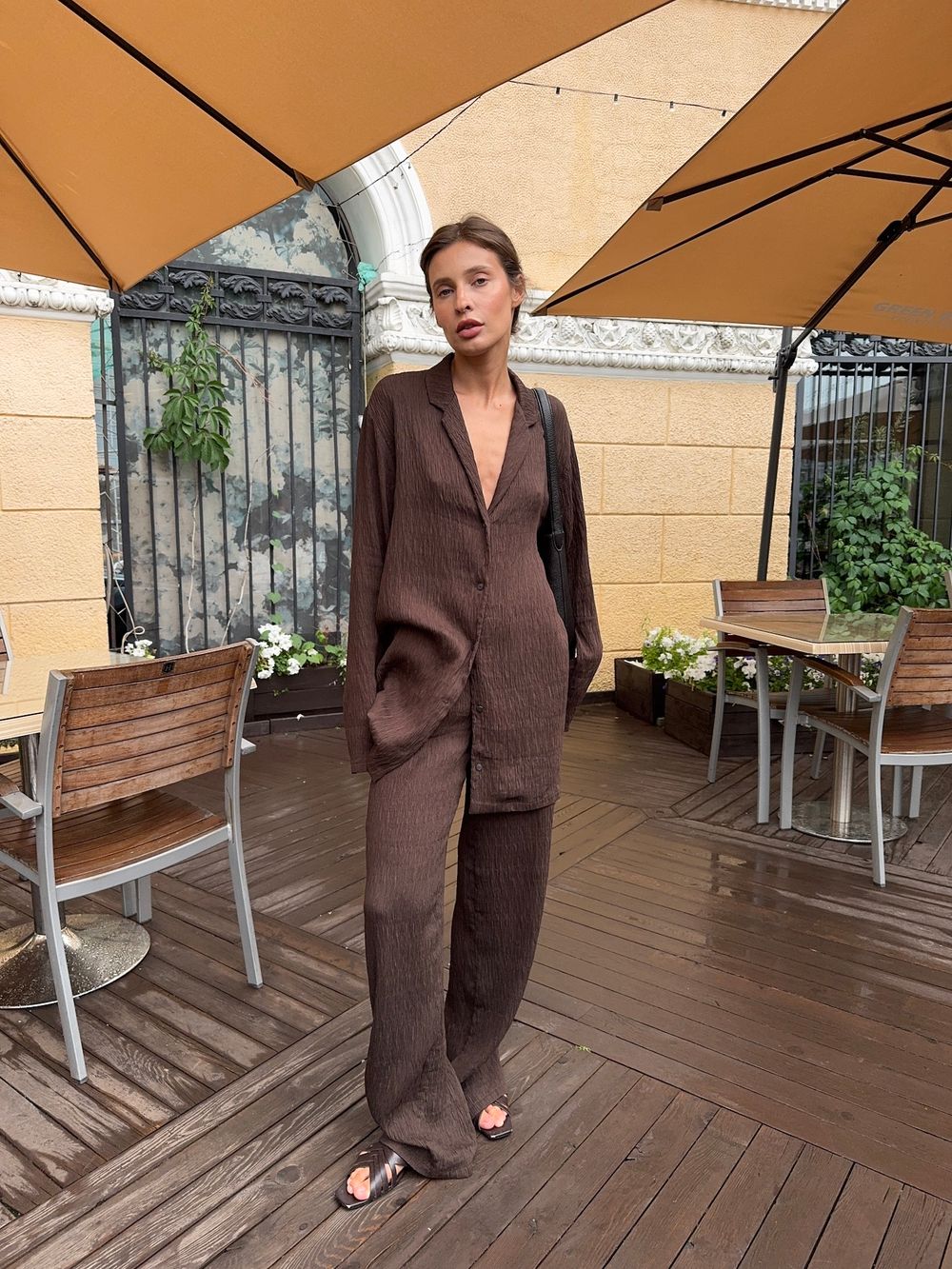 брюки MIO шоколад