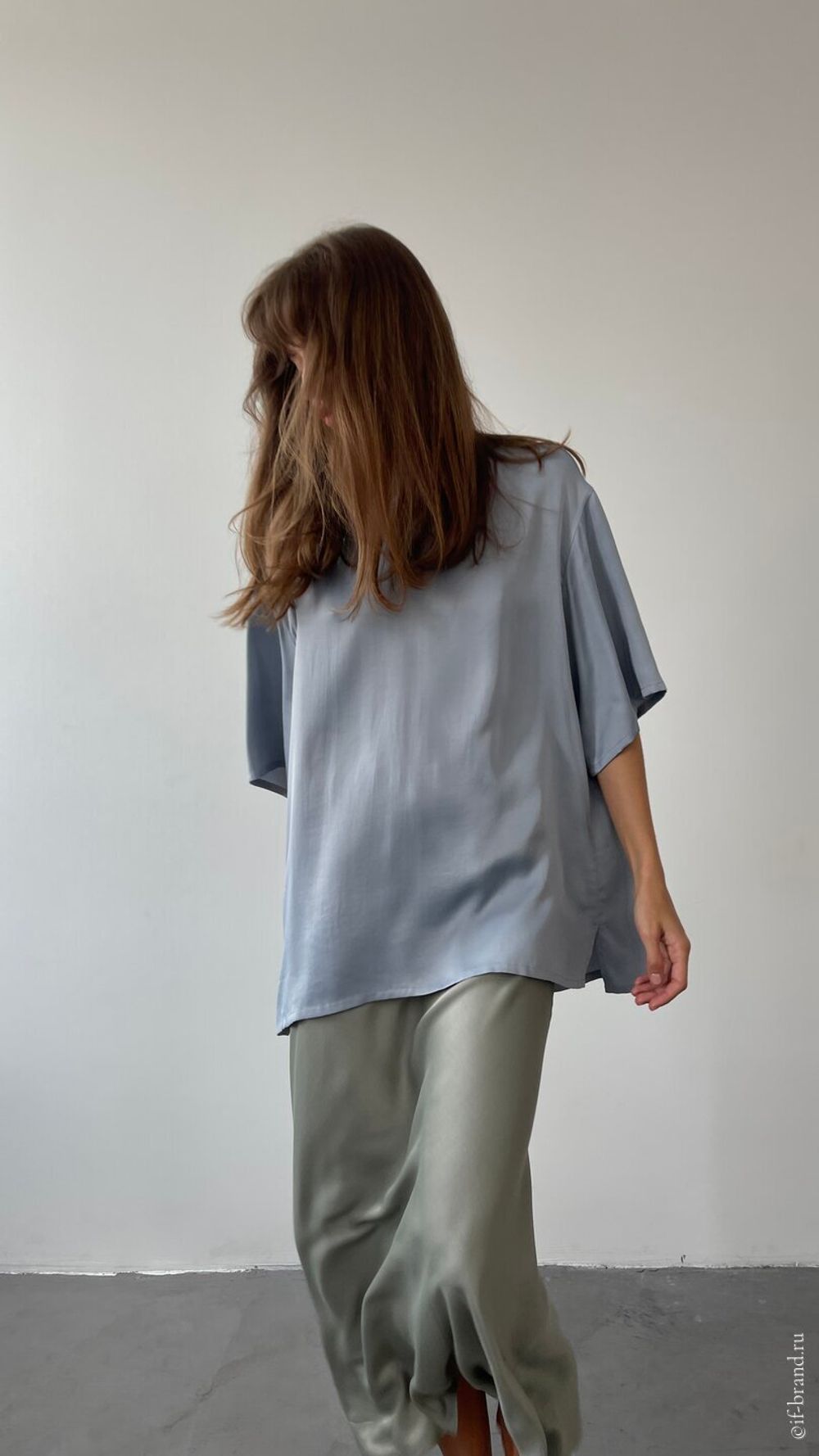 футболка AMI silk