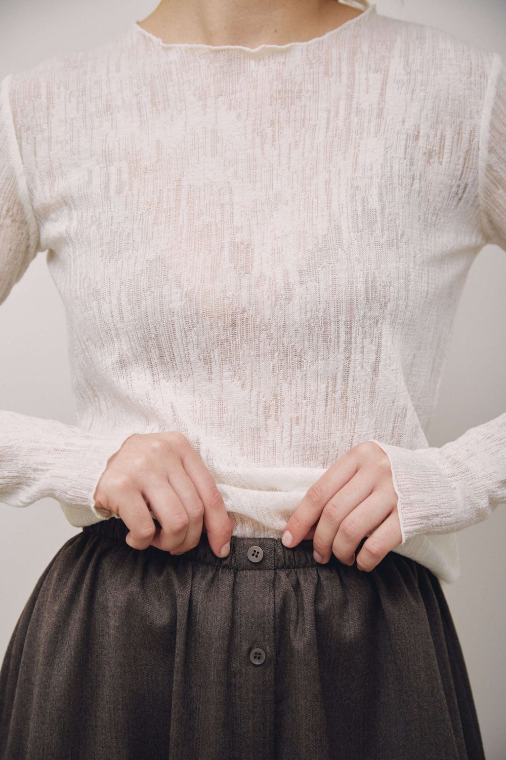 лонгслив VILEN wool молочный