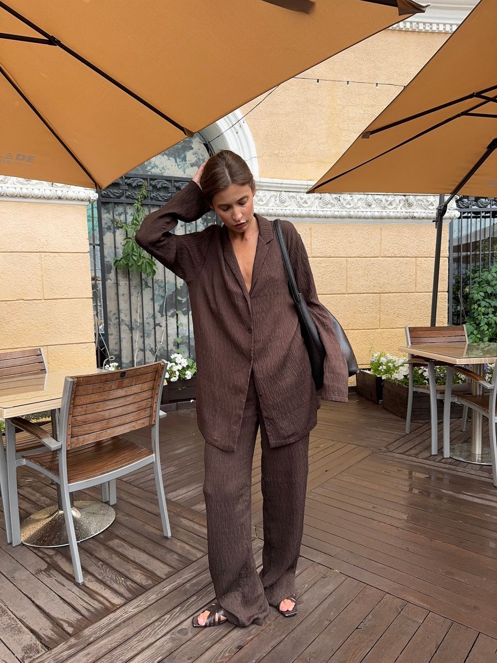 брюки MIO шоколад