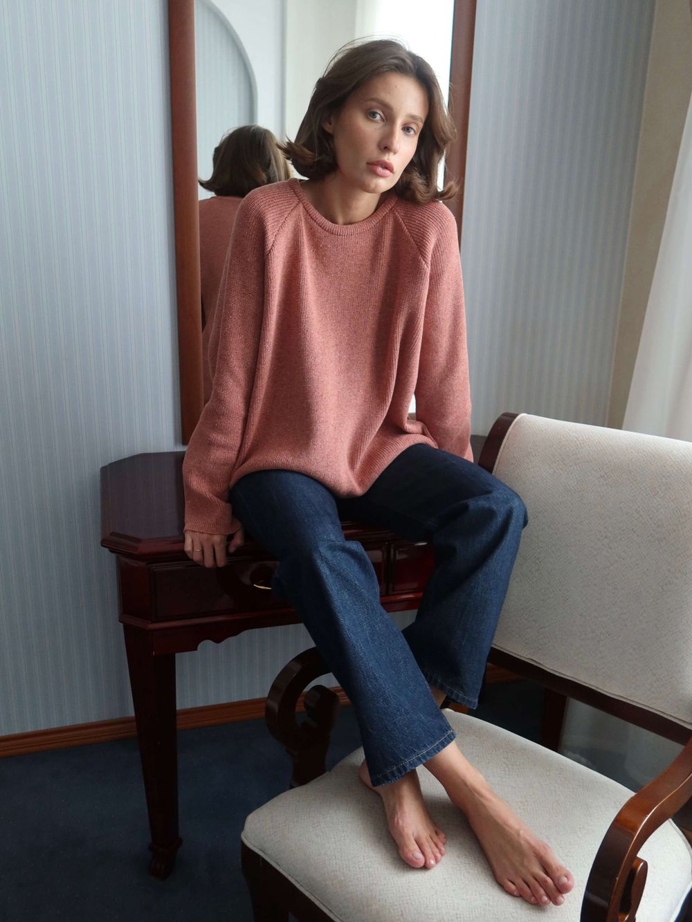 джемпер NIYOLA лососево-розовый