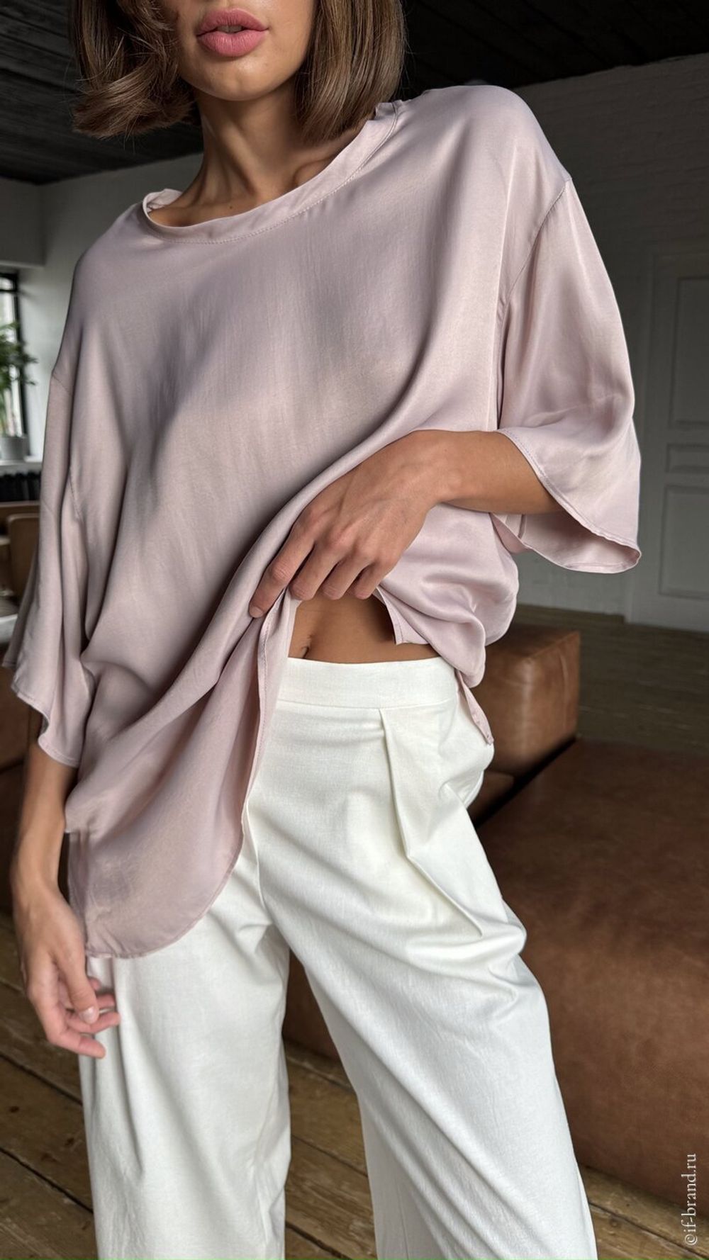 футболка AMI silk