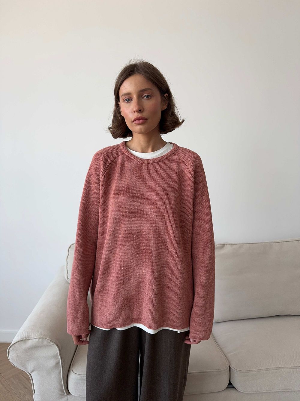 джемпер NIYOLA лососево-розовый