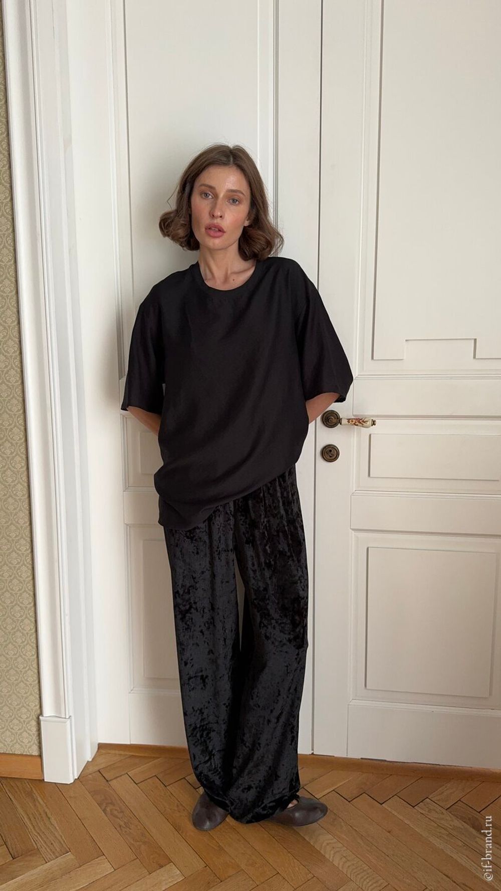 футболка AMI simple silk