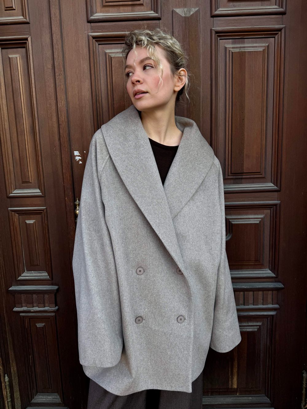 пальто JIL beige