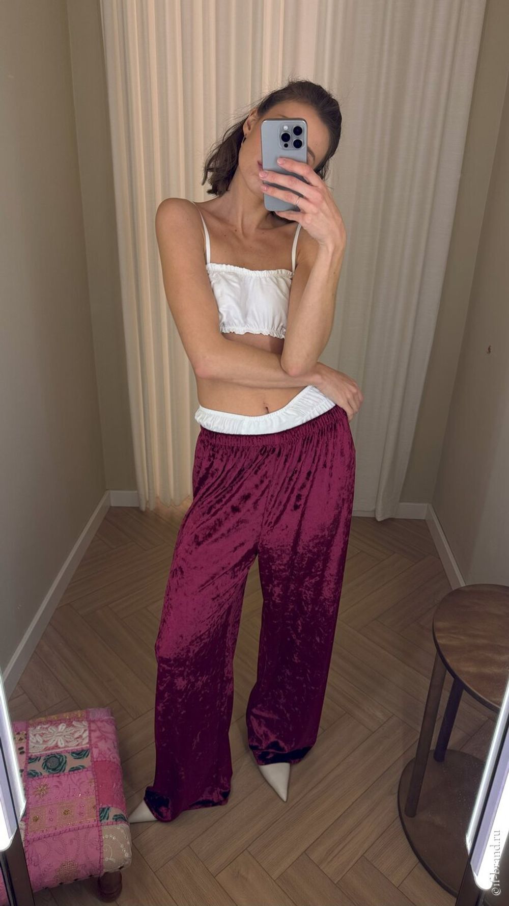 брюки SAM velour long