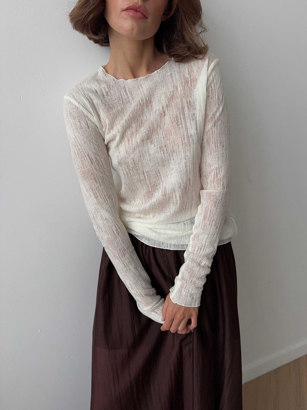 лонгслив VILEN wool молочный