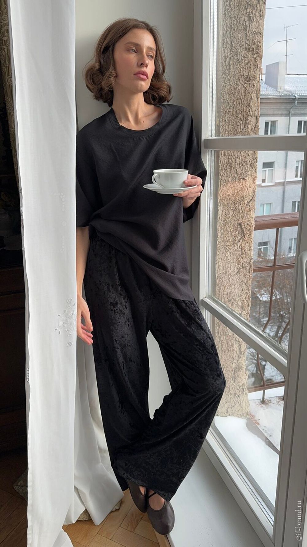 брюки SAM velour long