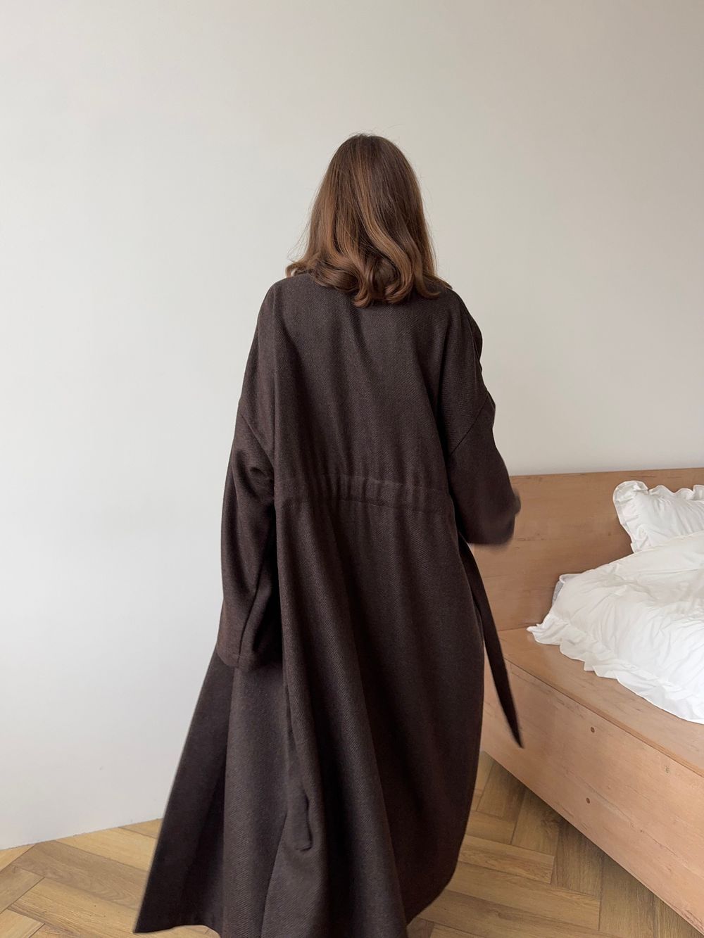 пальто LUAM wool brown