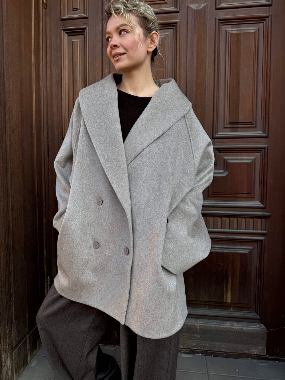 пальто JIL beige