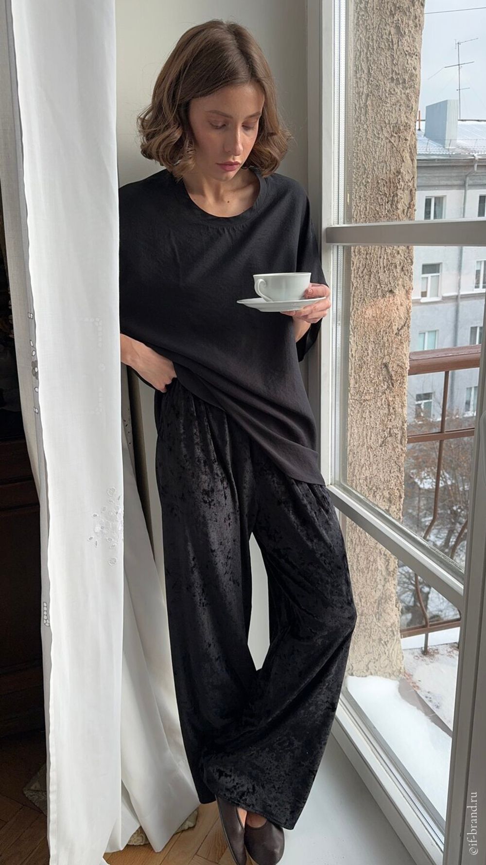 брюки SAM velour long