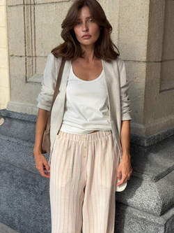 брюки CAP pink stripe cotton