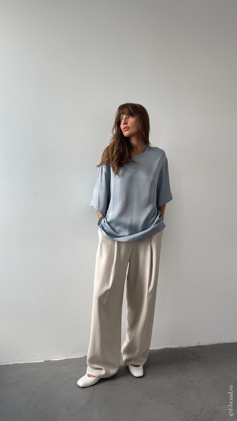 футболка AMI silk