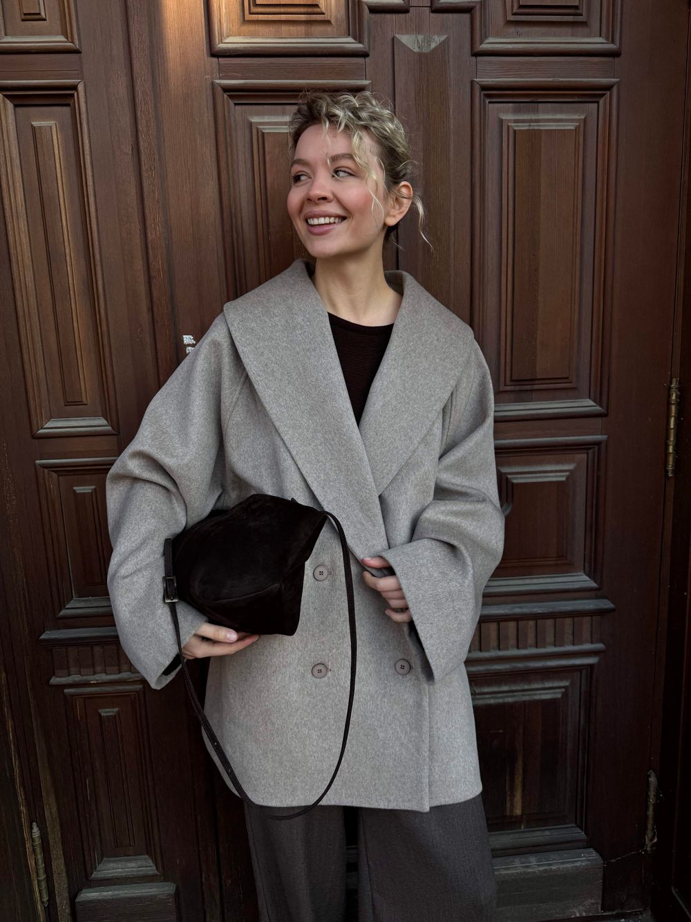 пальто JIL beige