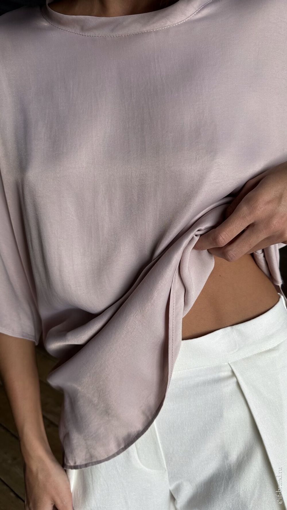 футболка AMI silk