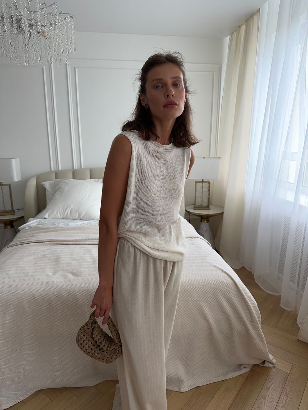 брюки LIMM linen stripe