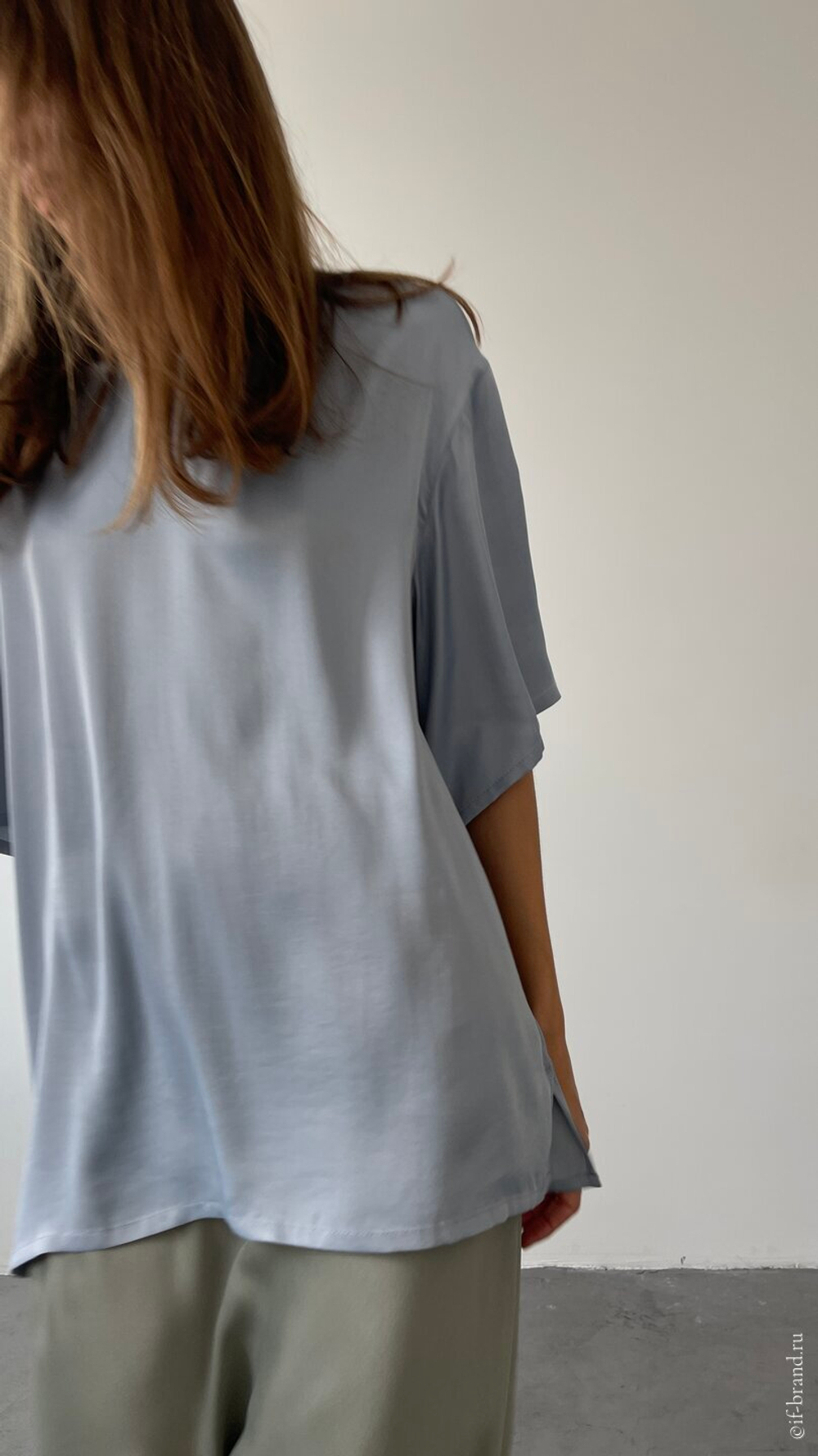 футболка AMI silk