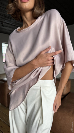футболка AMI silk