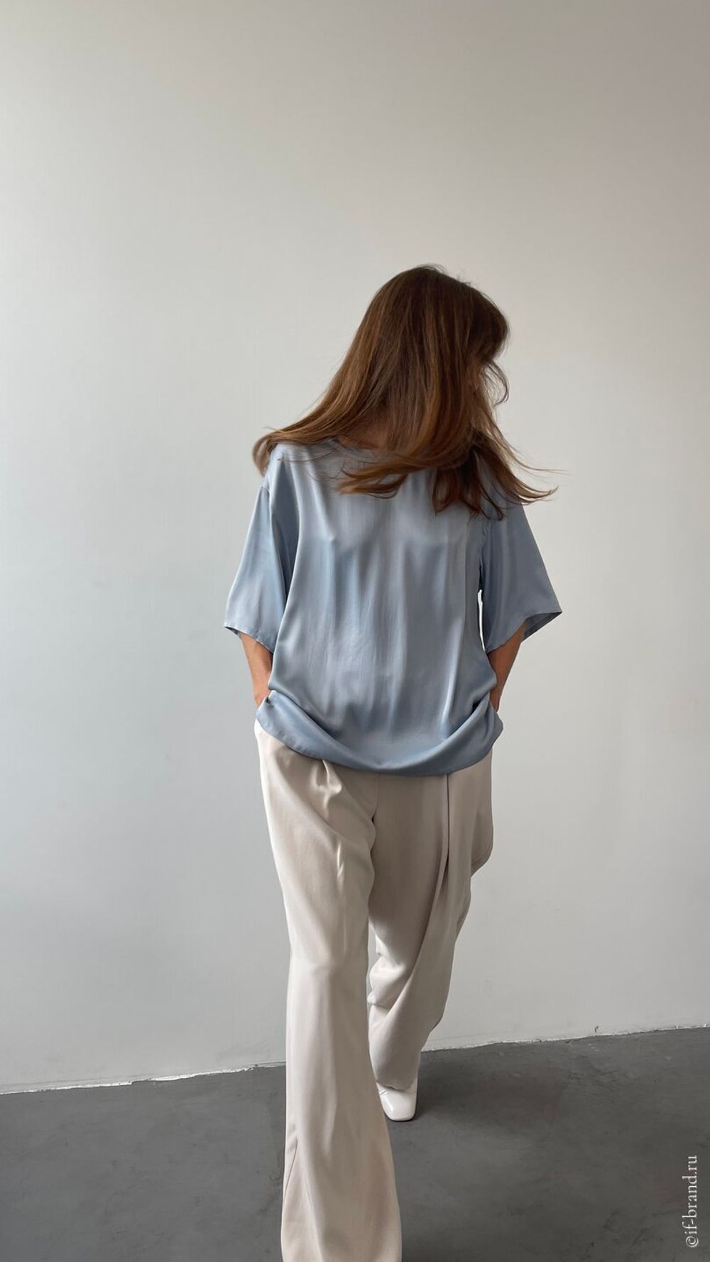 футболка AMI silk