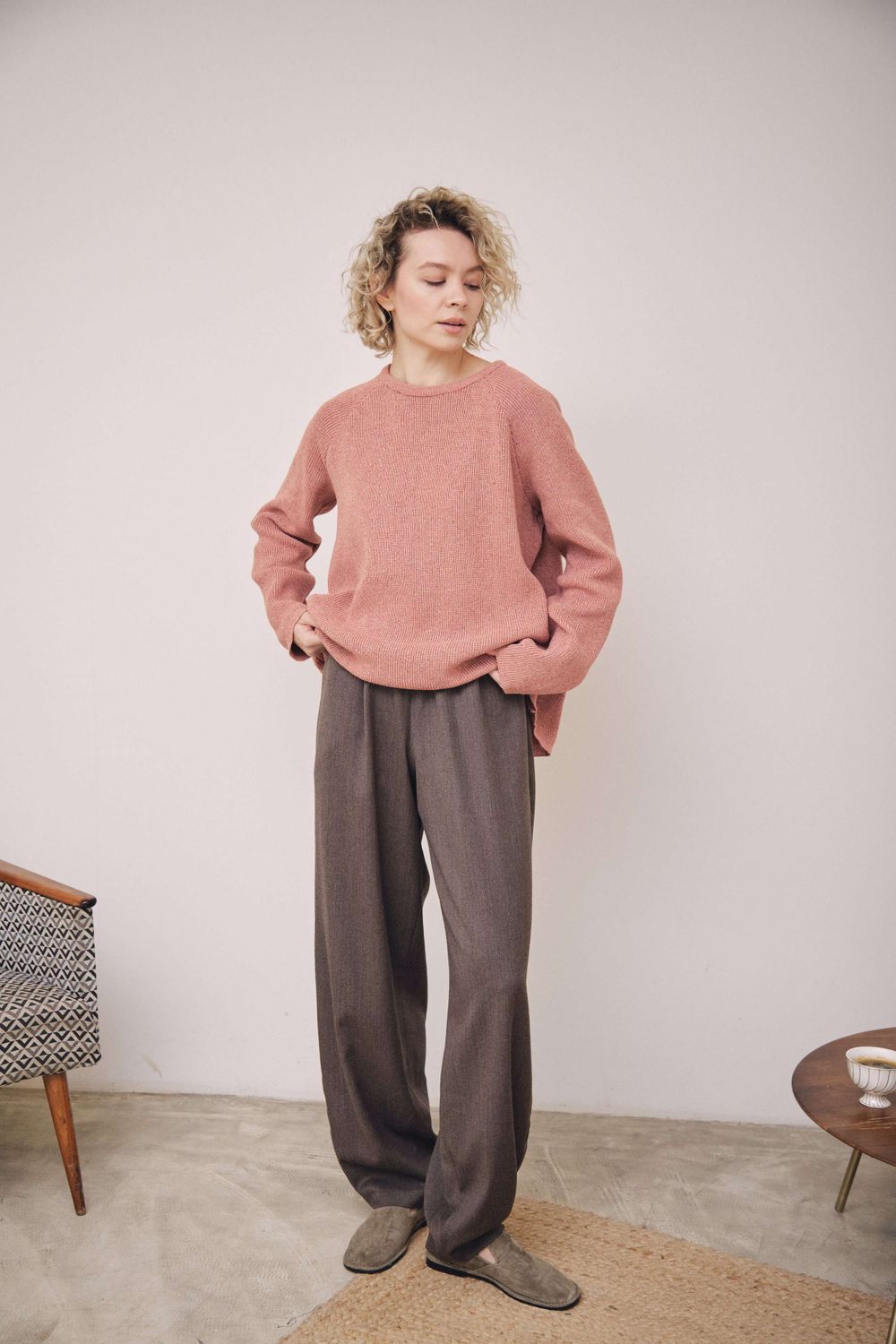 джемпер NIYOLA лососево-розовый