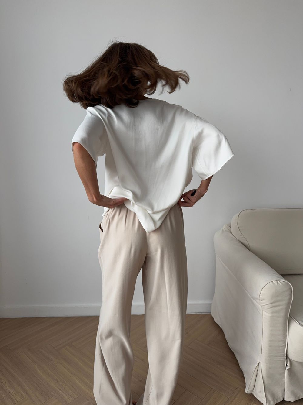 футболка AMI silk