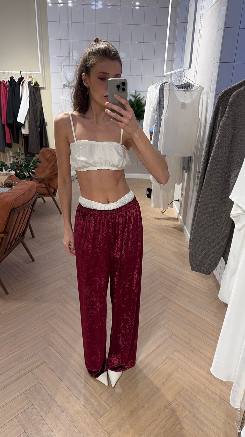 брюки SAM velour long