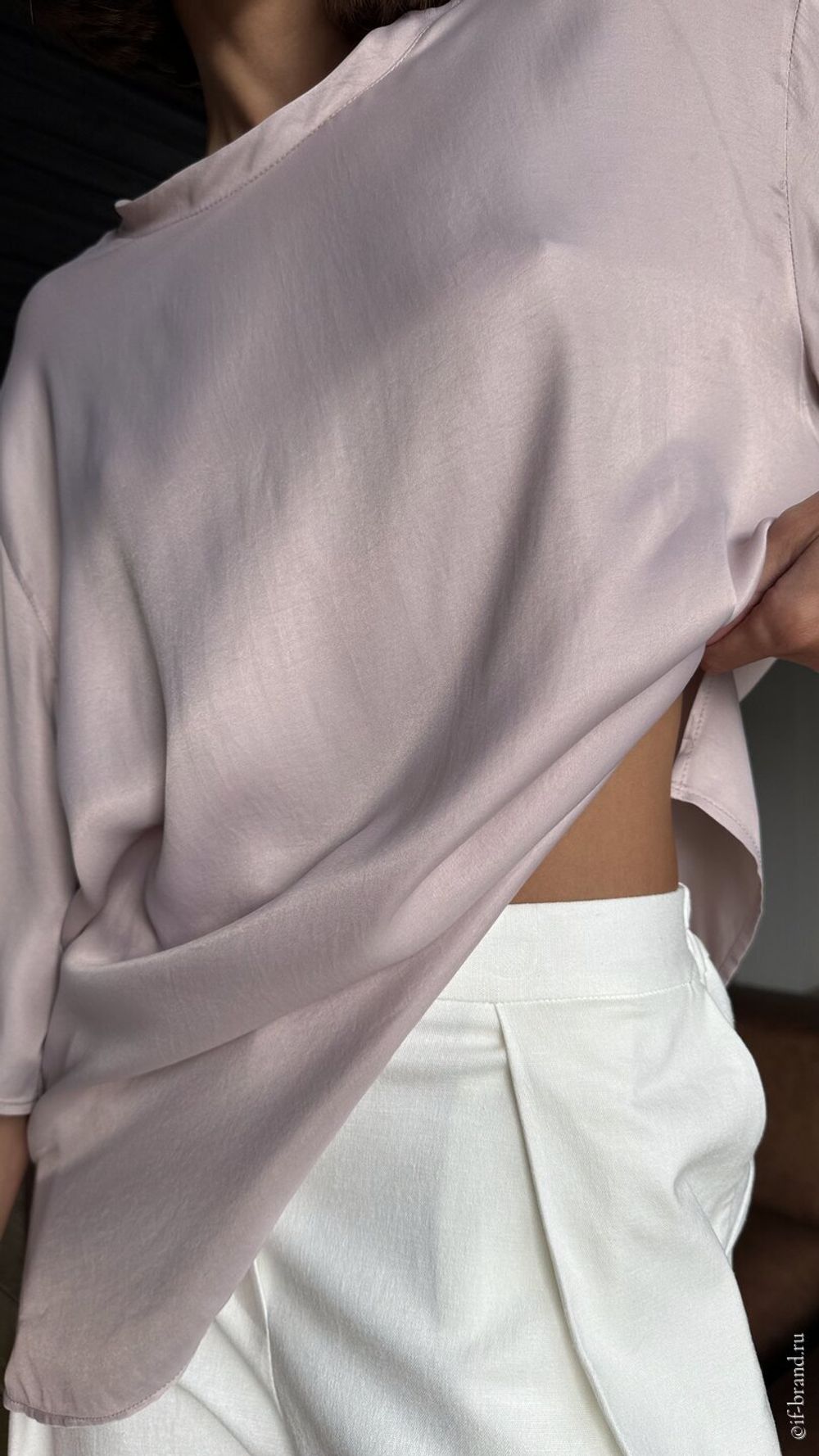 футболка AMI silk