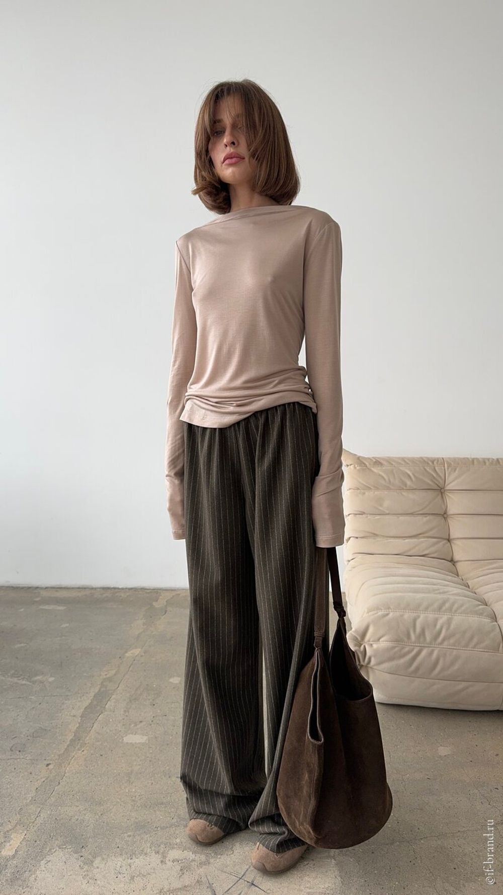 брюки LIMM wool stripe