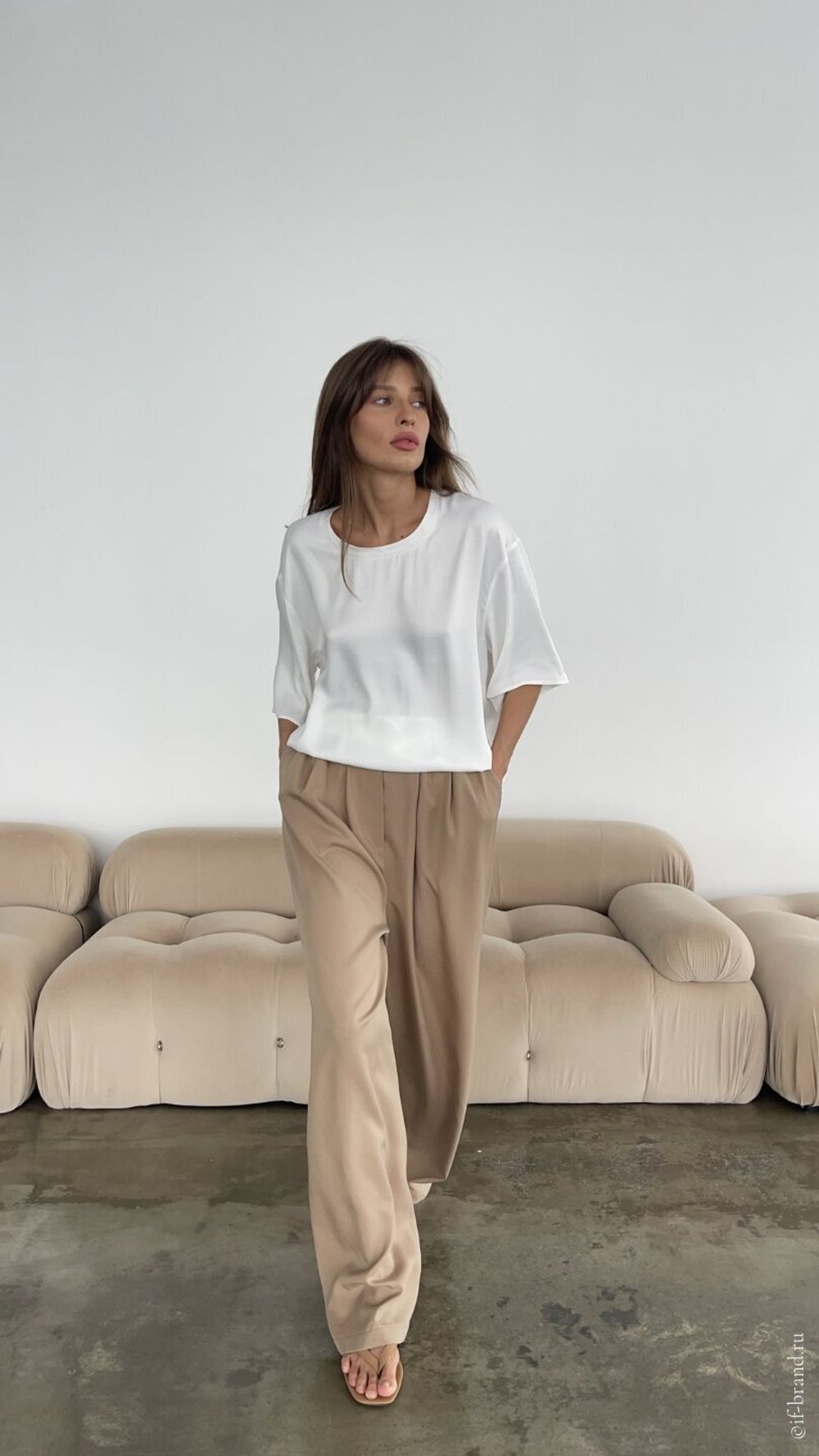 футболка AMI silk