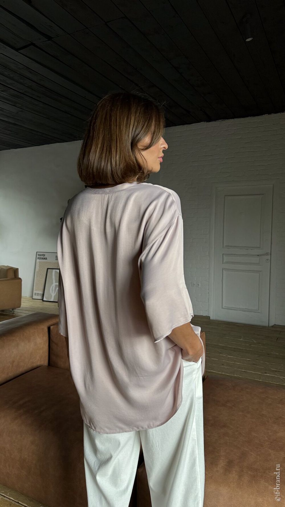 футболка AMI silk