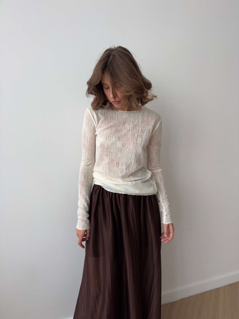 лонгслив VILEN wool молочный