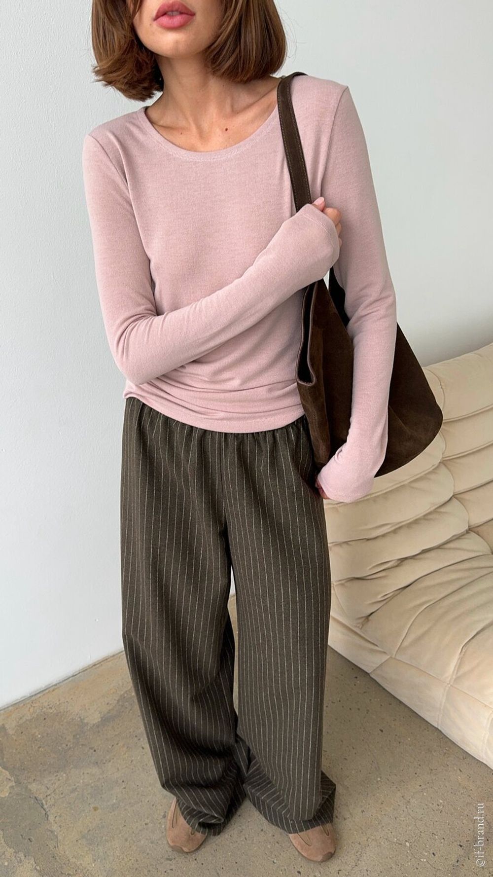 брюки LIMM wool stripe