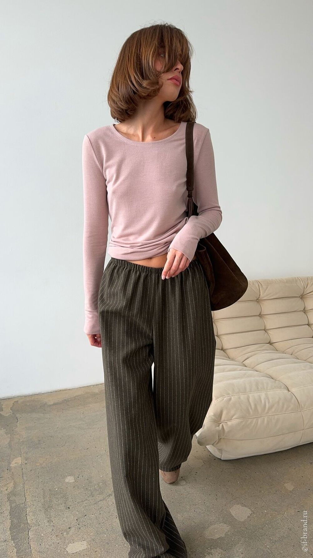 брюки LIMM wool stripe